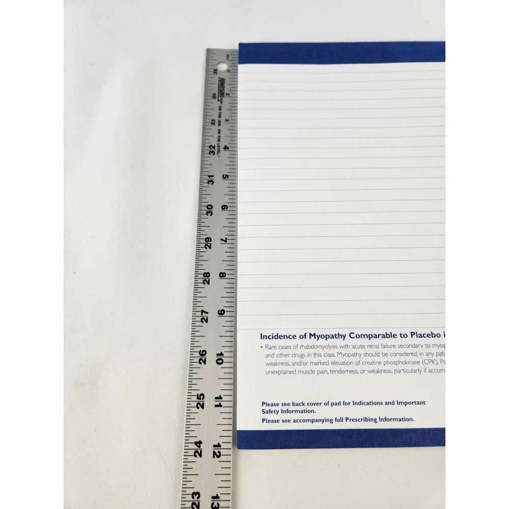 Vintage Pharmaceutical Drug Rep Full Size Memo Notepad Tear Off Pravachol Statin